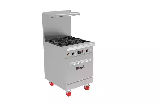 4 Burner Range  Oven Natural Gas 3D model