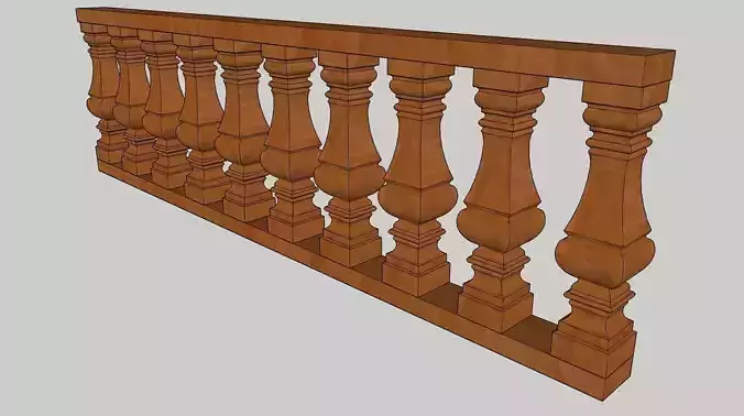 Baluster 3D Model Download 3D model Sketchup 3D model 3D model