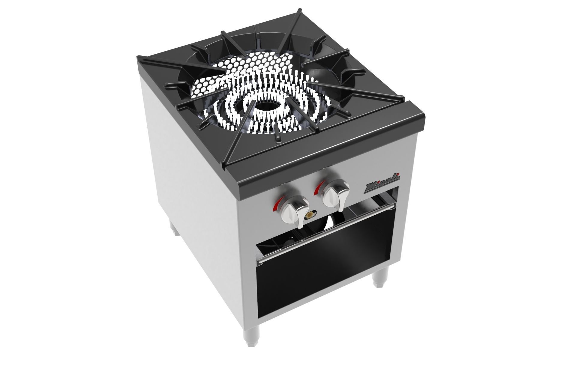 Burner Stock Pot Stove 3D model_11
