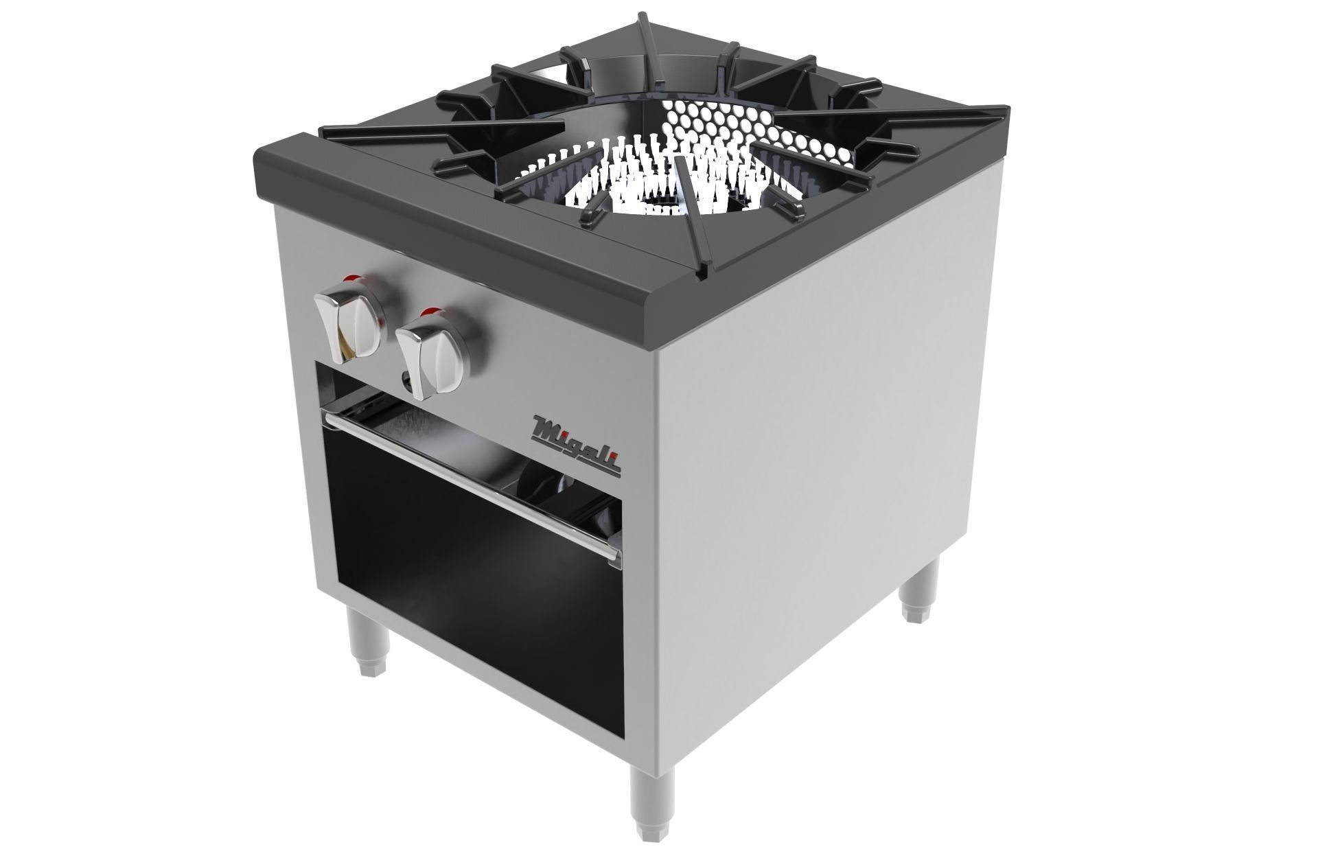 Burner Stock Pot Stove 3D model_9