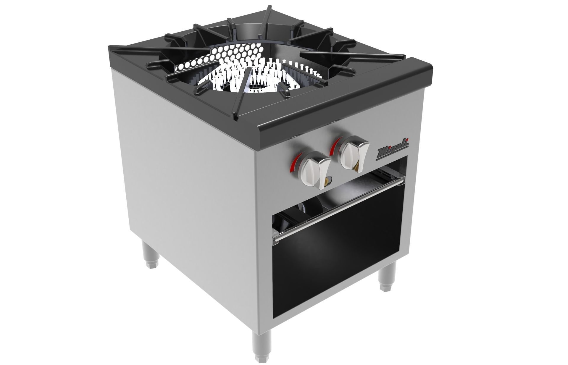Burner Stock Pot Stove 3D model_8