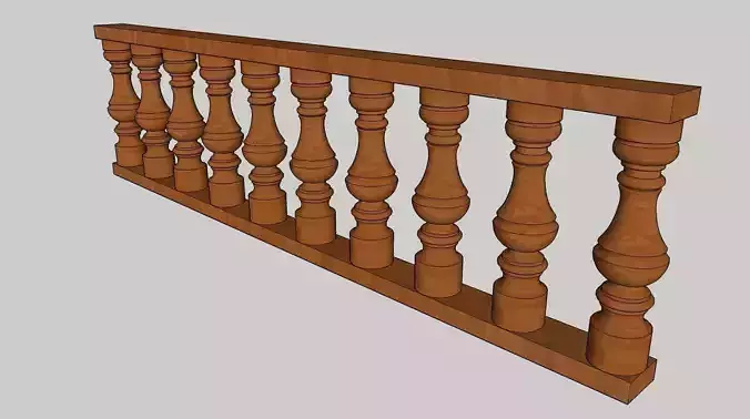 Baluster 3D Model Download 3D model Sketchup 3D model 3D model