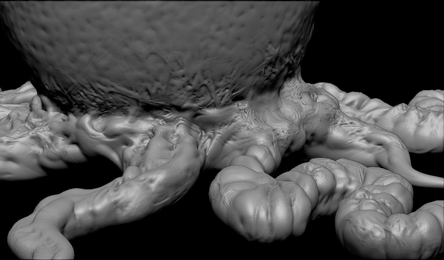 3D PRINTABLE ALIEN EGG OVOMORPH 1979 WITH ROOTS 3D print model_6