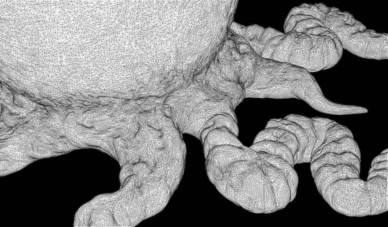 3D PRINTABLE ALIEN EGG OVOMORPH 1979 WITH ROOTS 3D print model_11