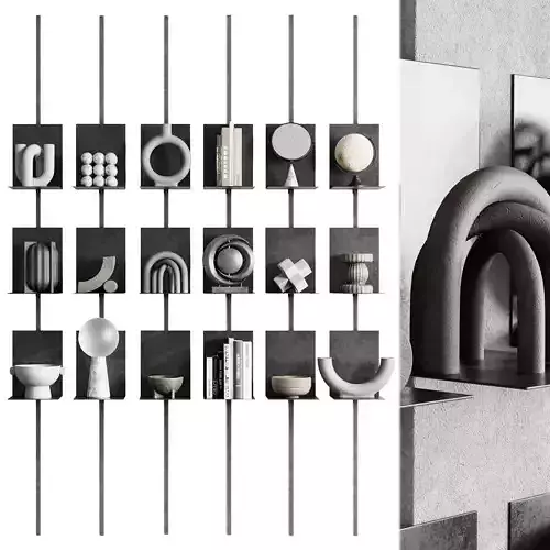 Metal Shelves Decorative With Book - metal Rack