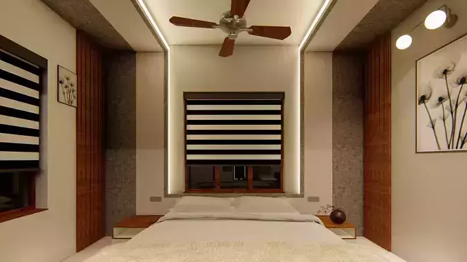 BEDROOM INTERIOR DESIGN 3D MODEL SKETCHUP 3D model 3D model
