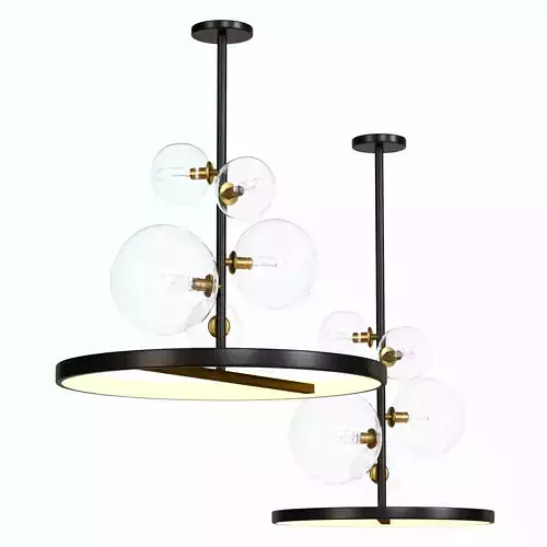 Chandelier modern bubble pendant light - gold