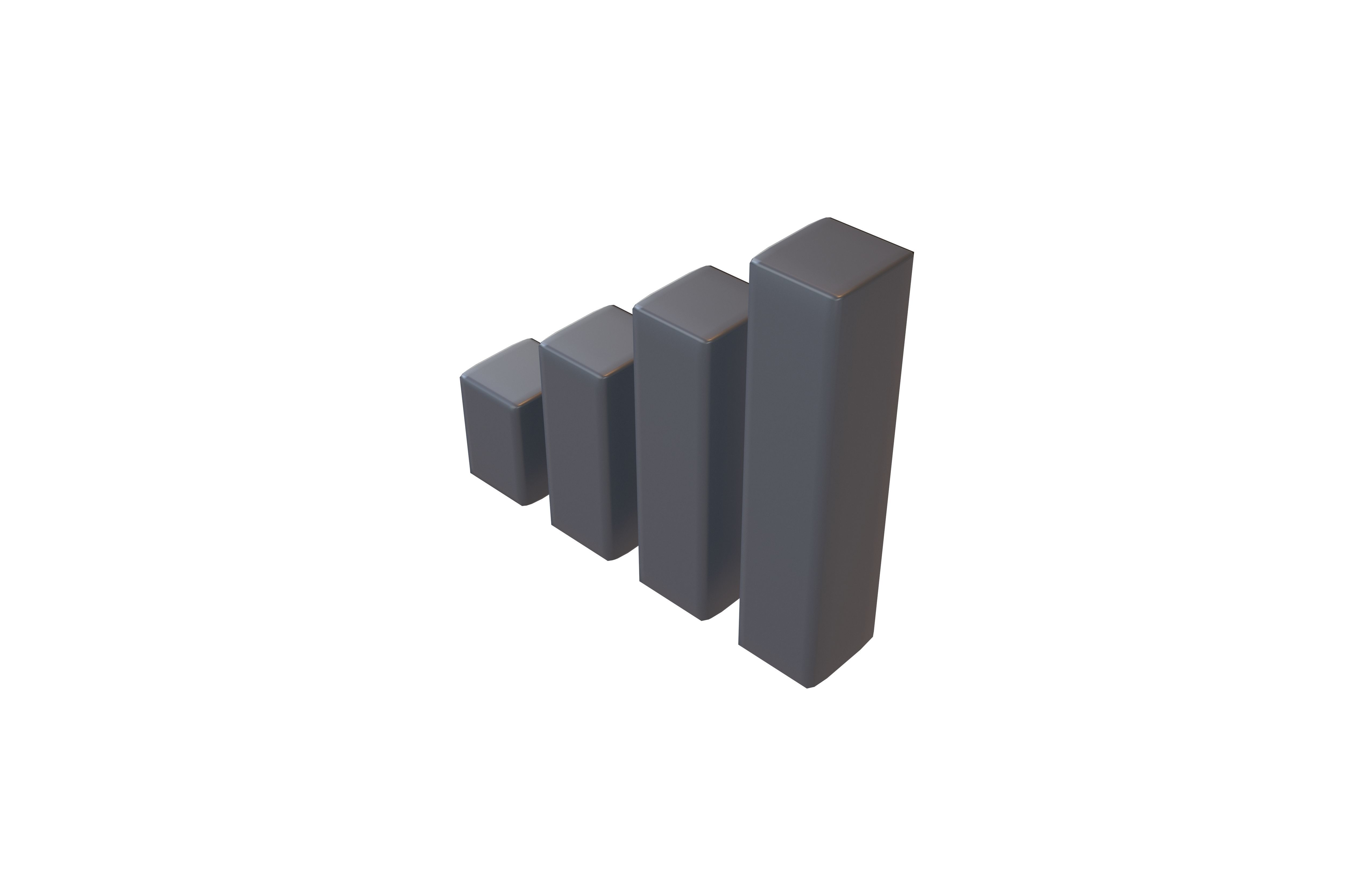 Cellular Signal Symbol v1 001 Low-poly 3D model_2