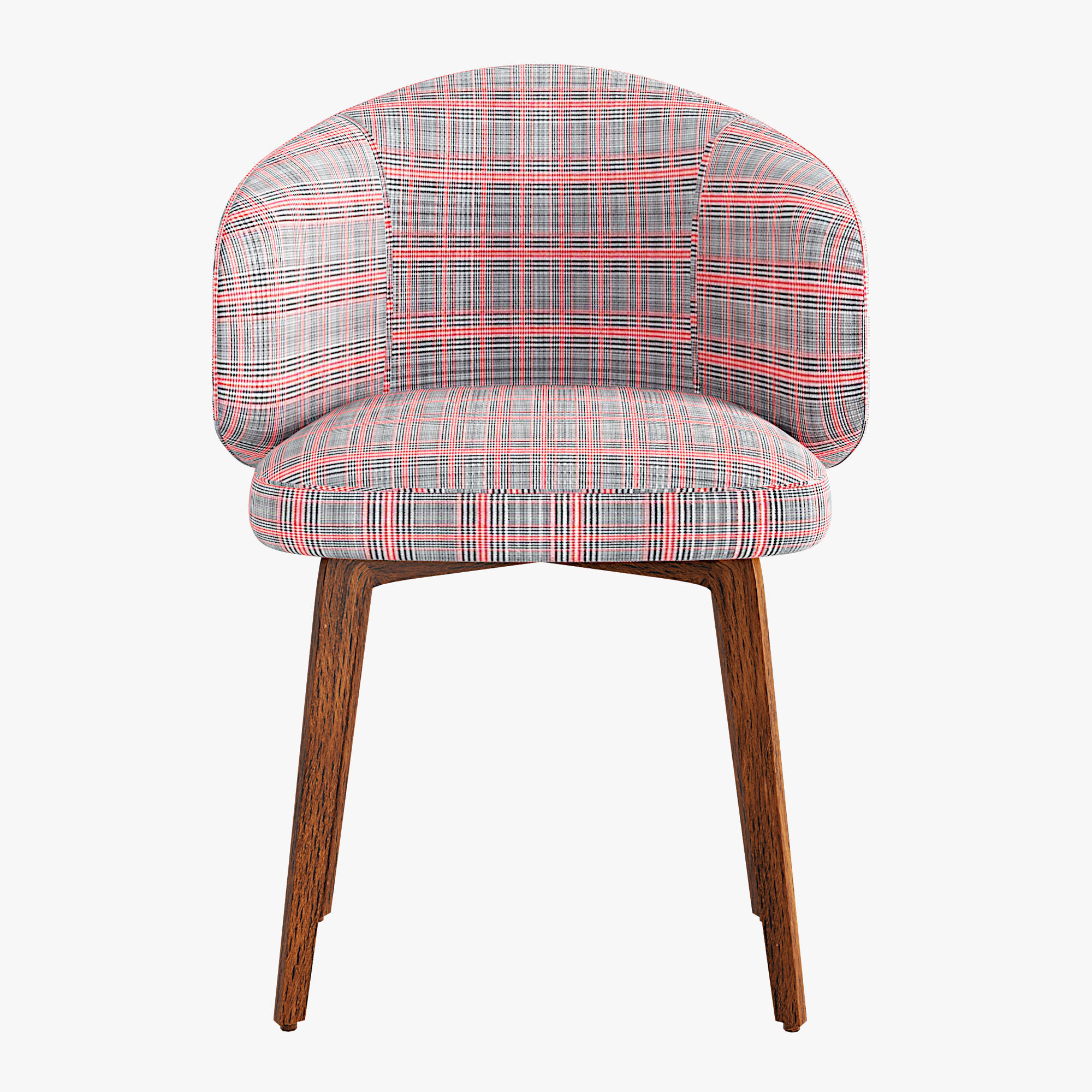 BEA Upholstered chair Free low-poly 3D model_1