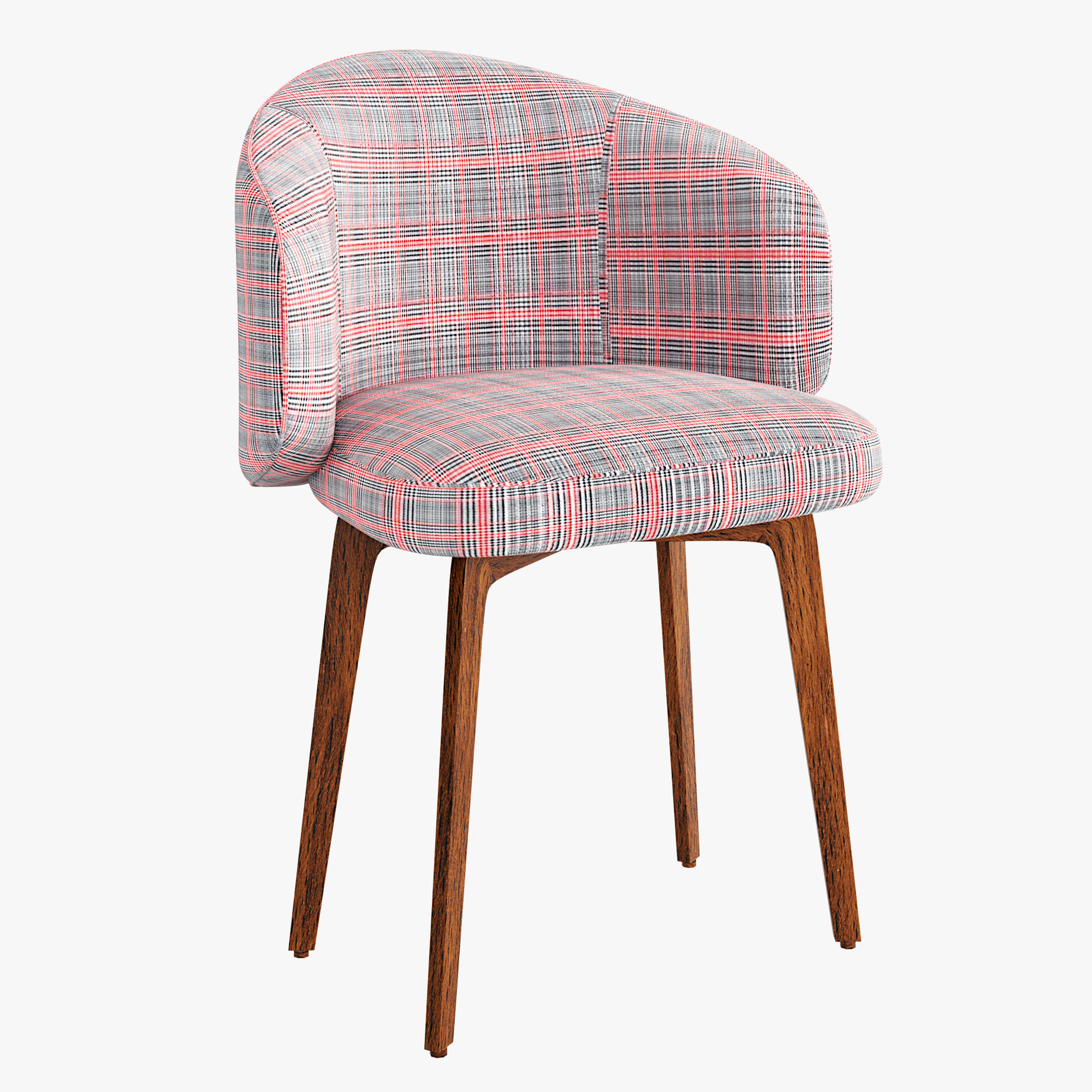 BEA Upholstered chair Free low-poly 3D model_2