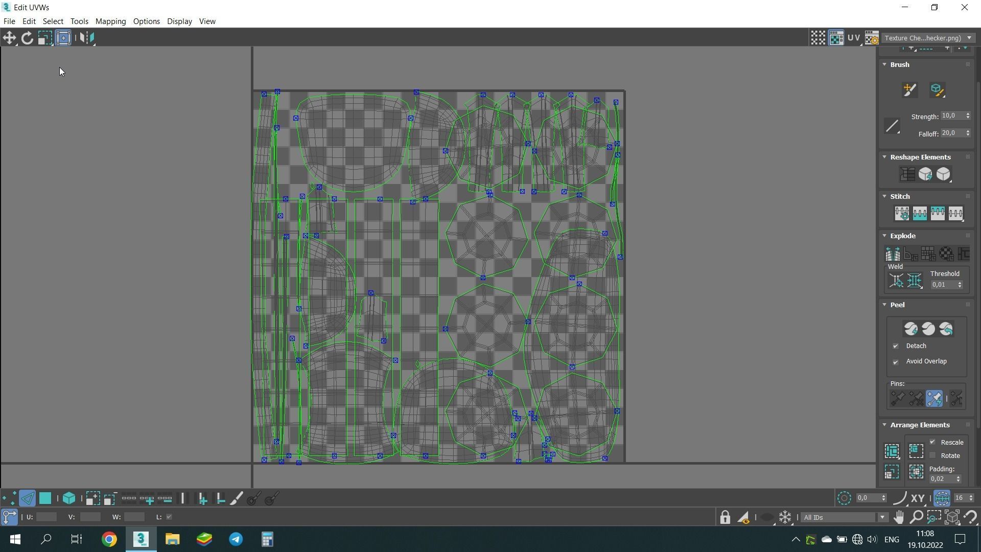 BEA Upholstered chair Free low-poly 3D model_4