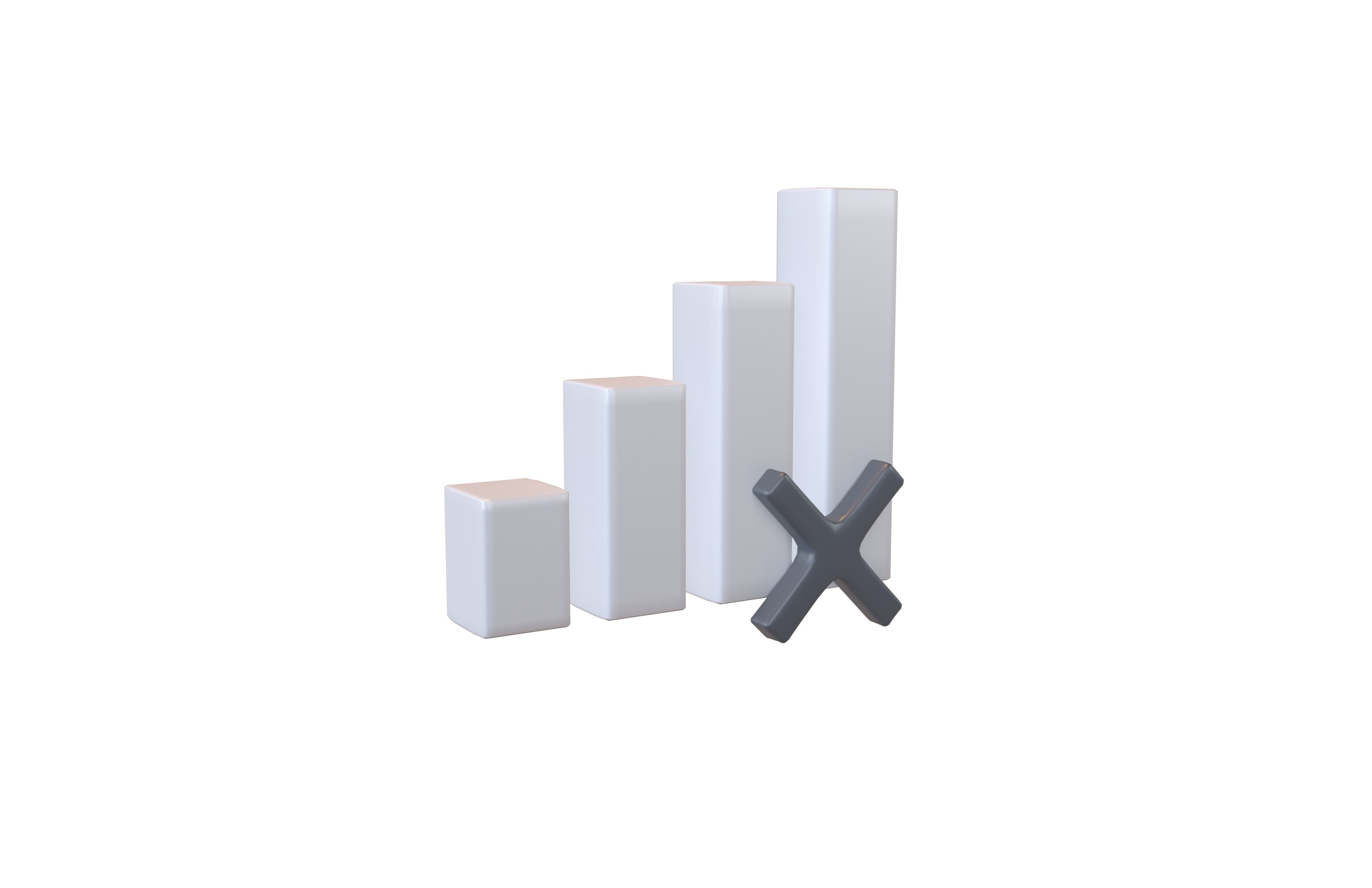 Cellular Signal Symbol v2 001 Low-poly 3D model_1