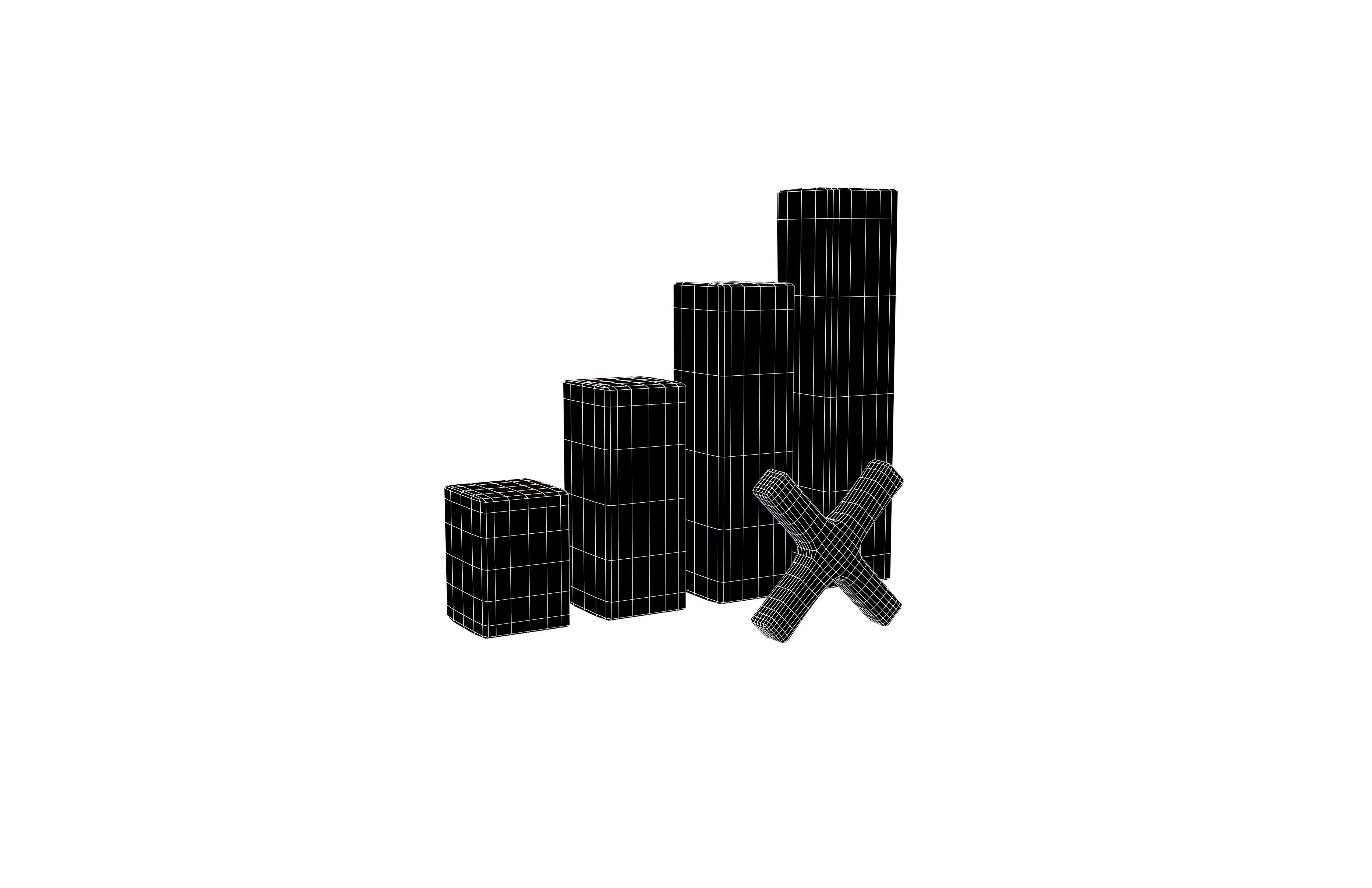 Cellular Signal Symbol v2 001 Low-poly 3D model_5