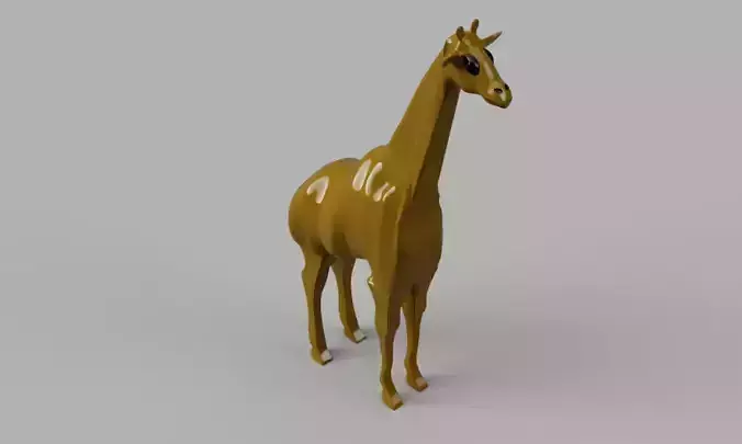 Giraffe 3D puzzle Free 3D print model