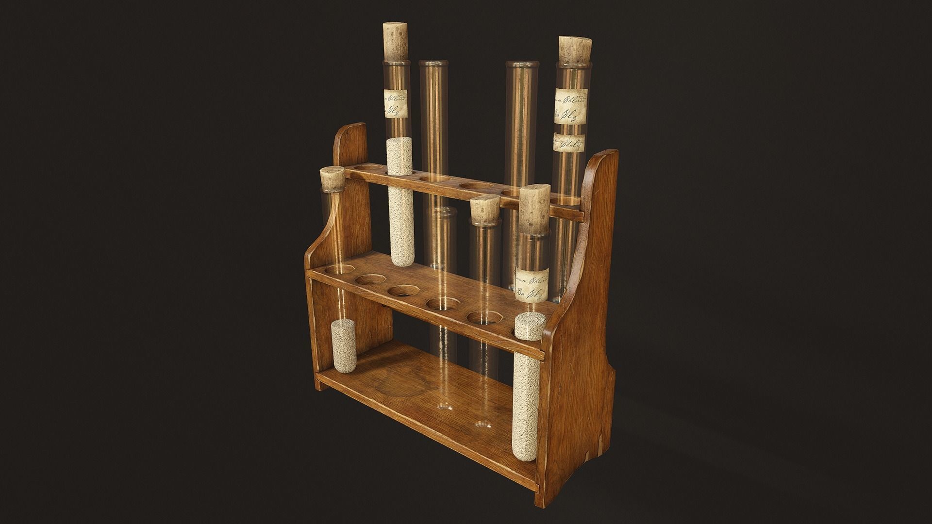 Victorian Laboratory Props Pack Low-poly 3D model_12