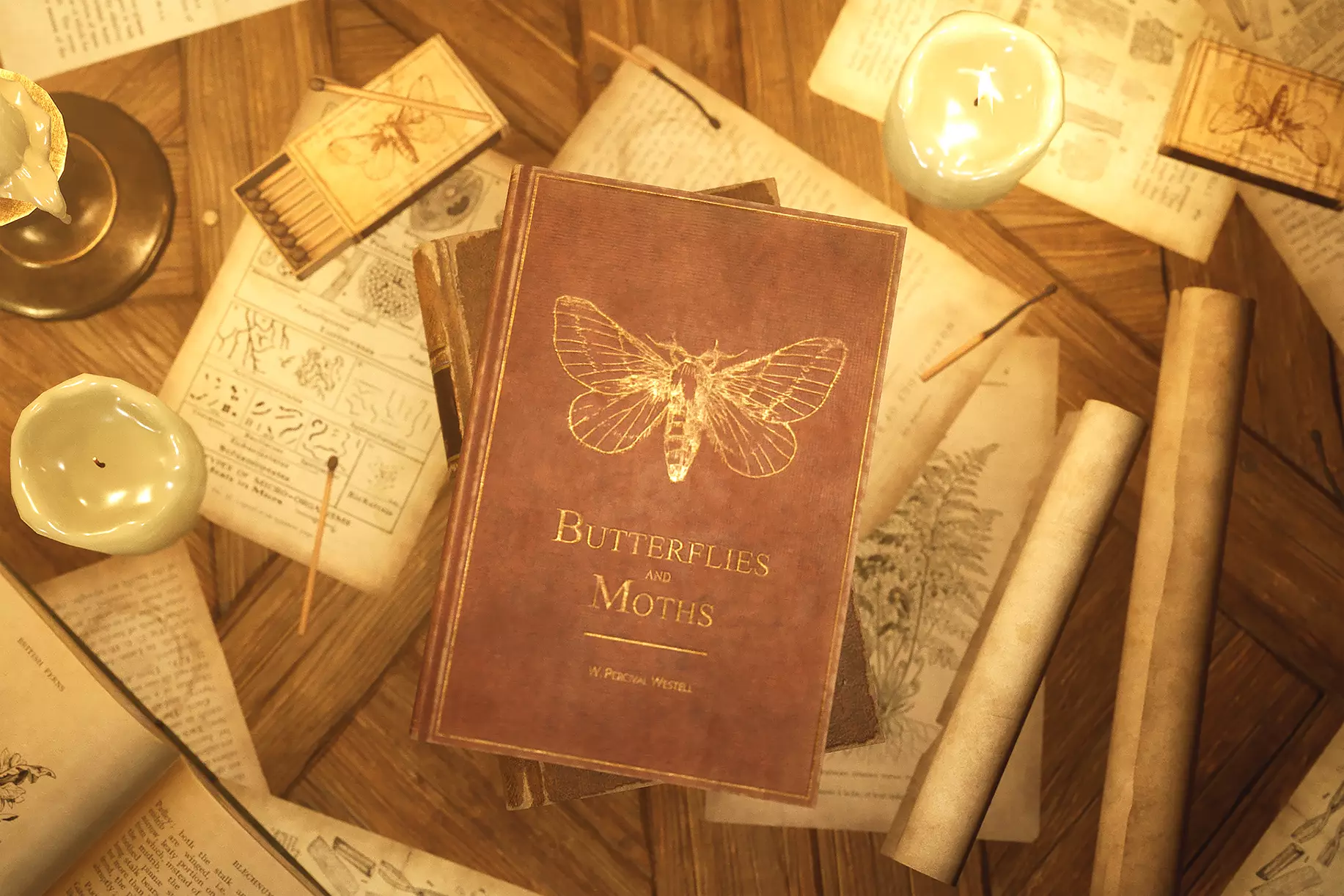 Victorian Laboratory Props Pack Low-poly 3D model_0