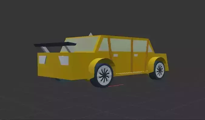 Lowpoly Car 1 Free low-poly 3D model