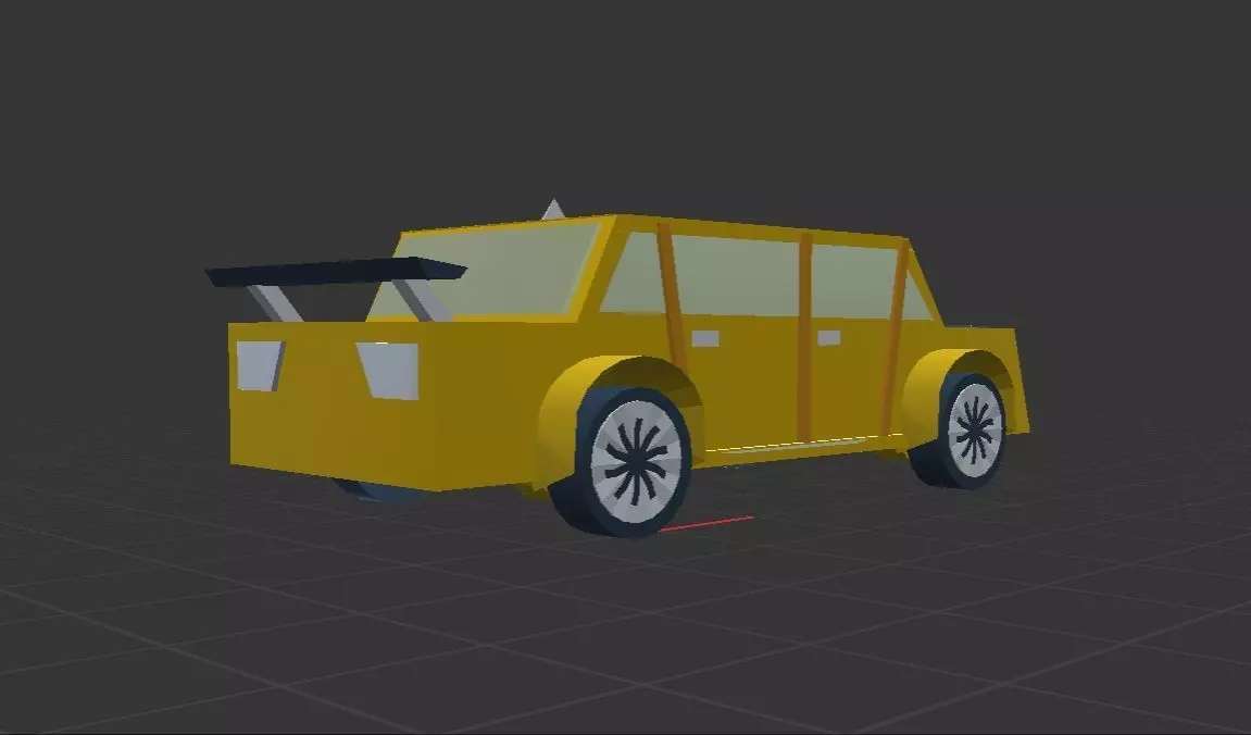 Lowpoly Car 1 Free low-poly 3D model_0