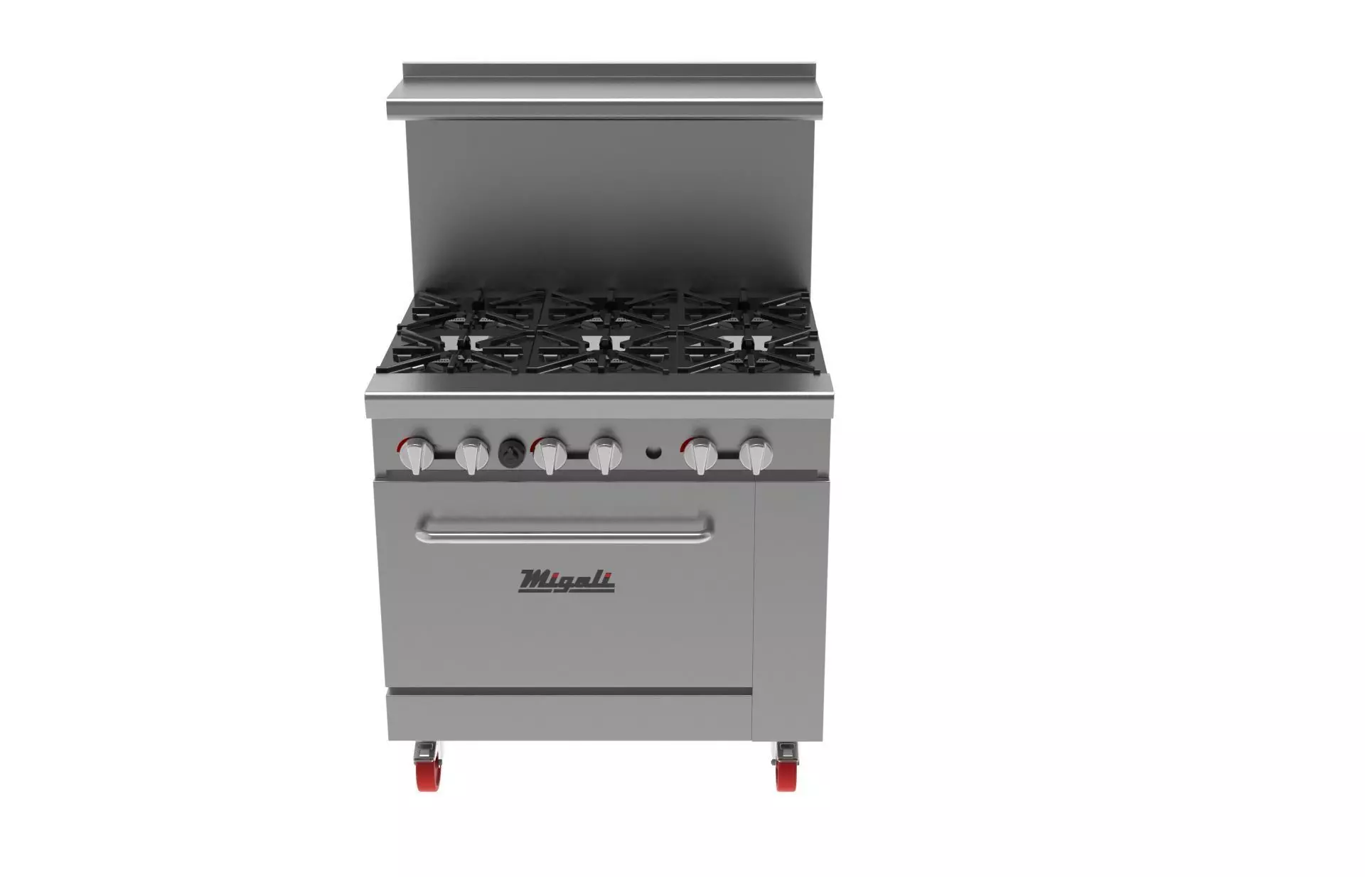 6 Burner Range  Oven  Natural Gas 3D model_0