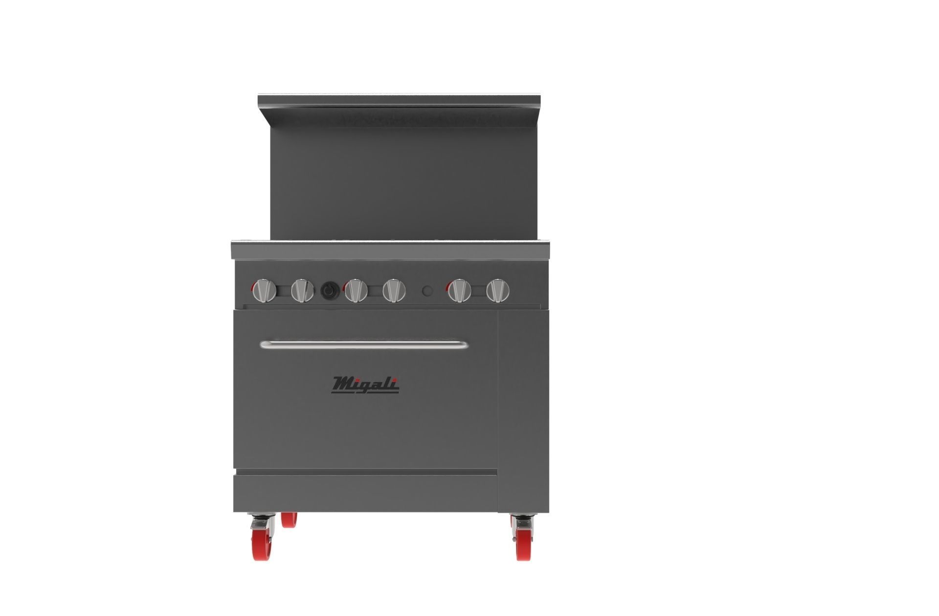 6 Burner Range  Oven  Natural Gas 3D model_7
