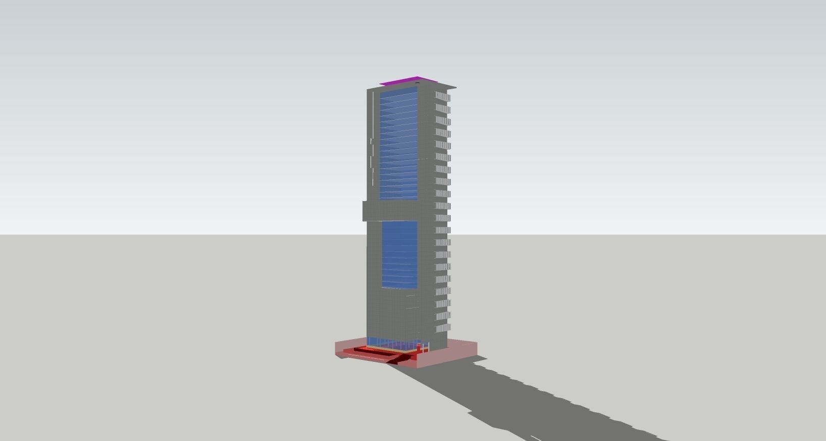 Commercial Complex 3D model_4