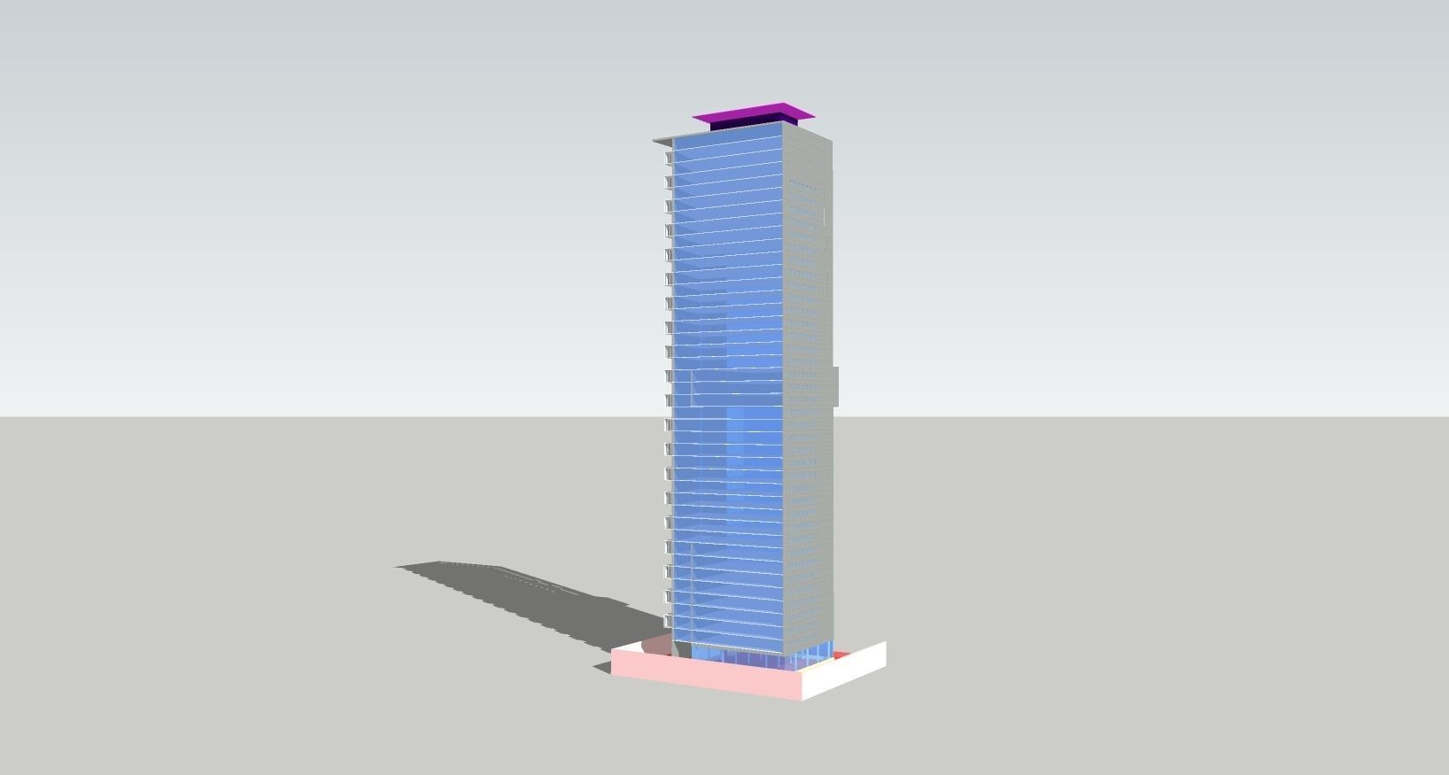 Commercial Complex 3D model_2