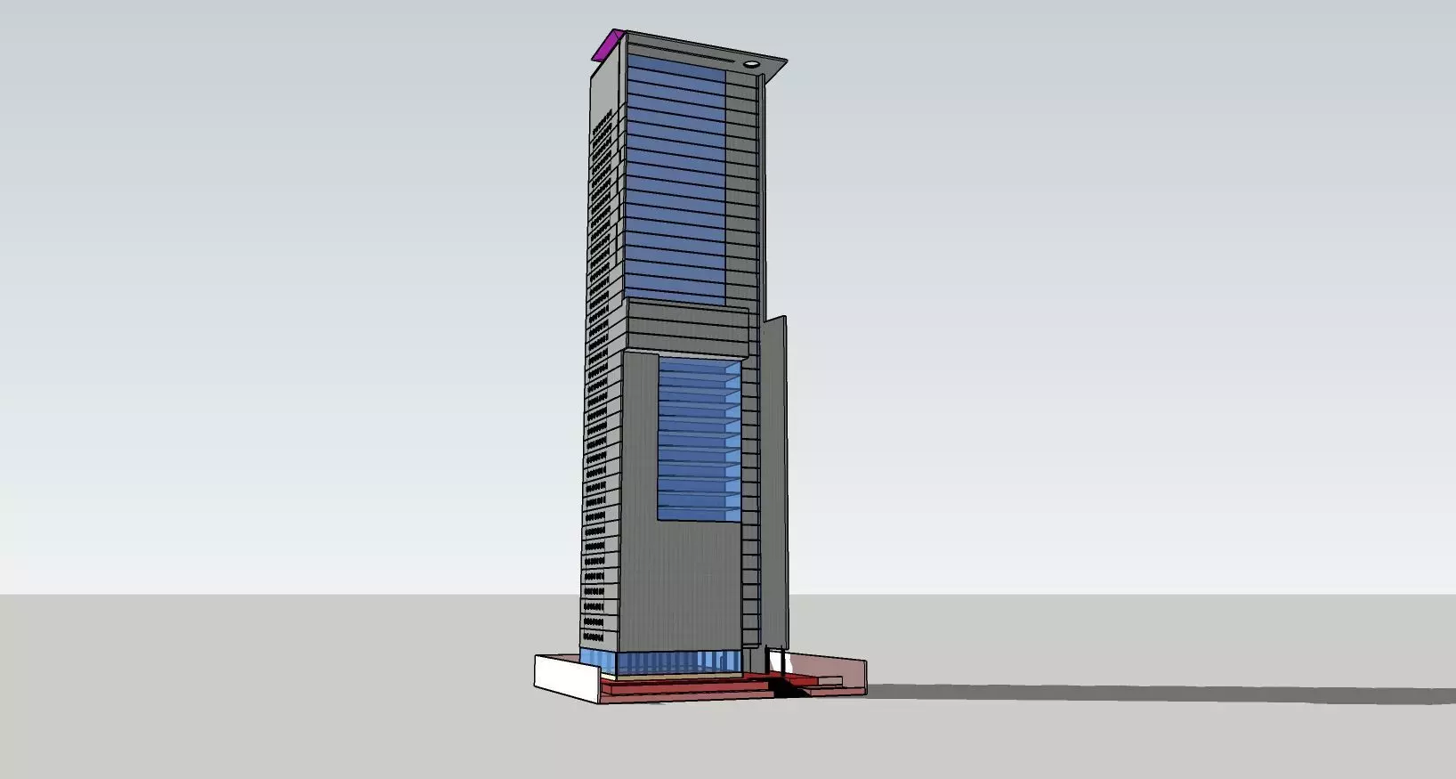 Commercial Complex 3D model_0