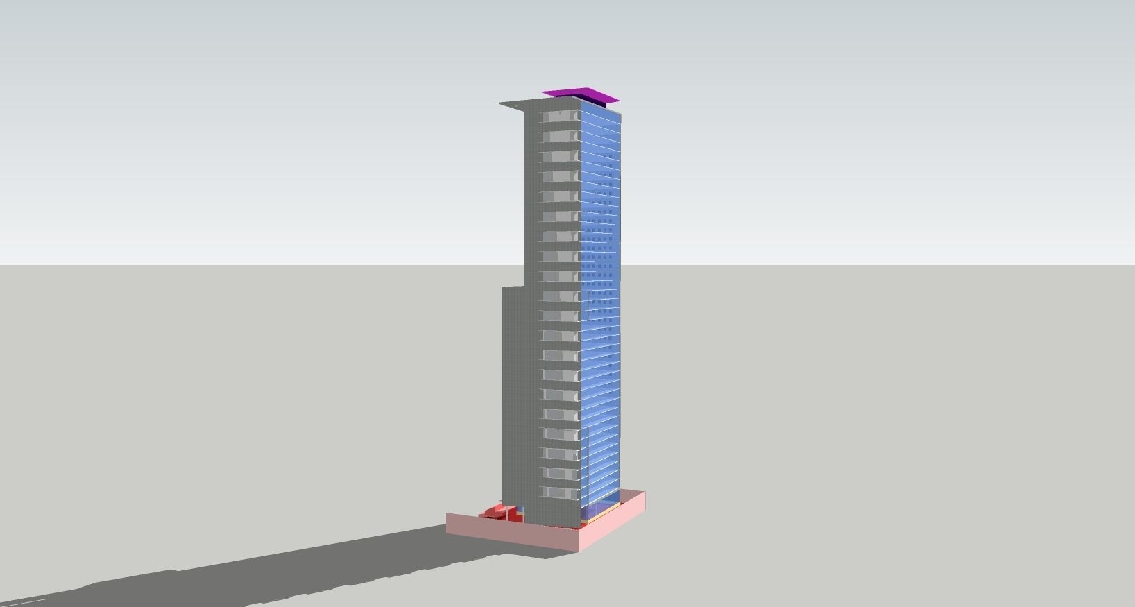 Commercial Complex 3D model_3