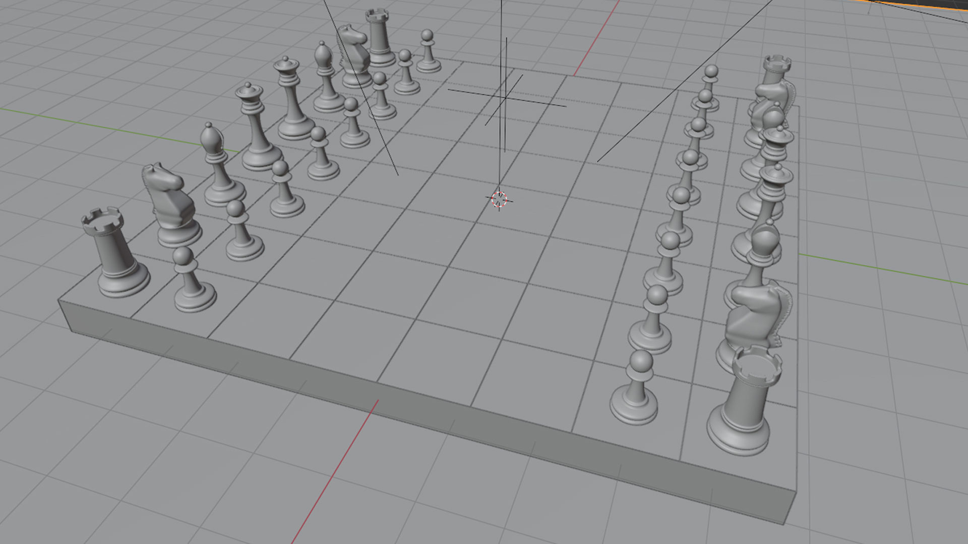 Chess Pieces 3D Model 3D model_22