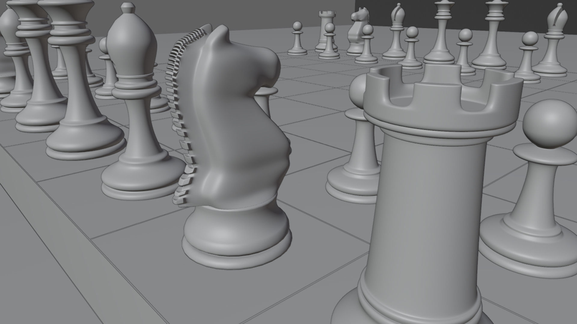Chess Pieces 3D Model 3D model_19