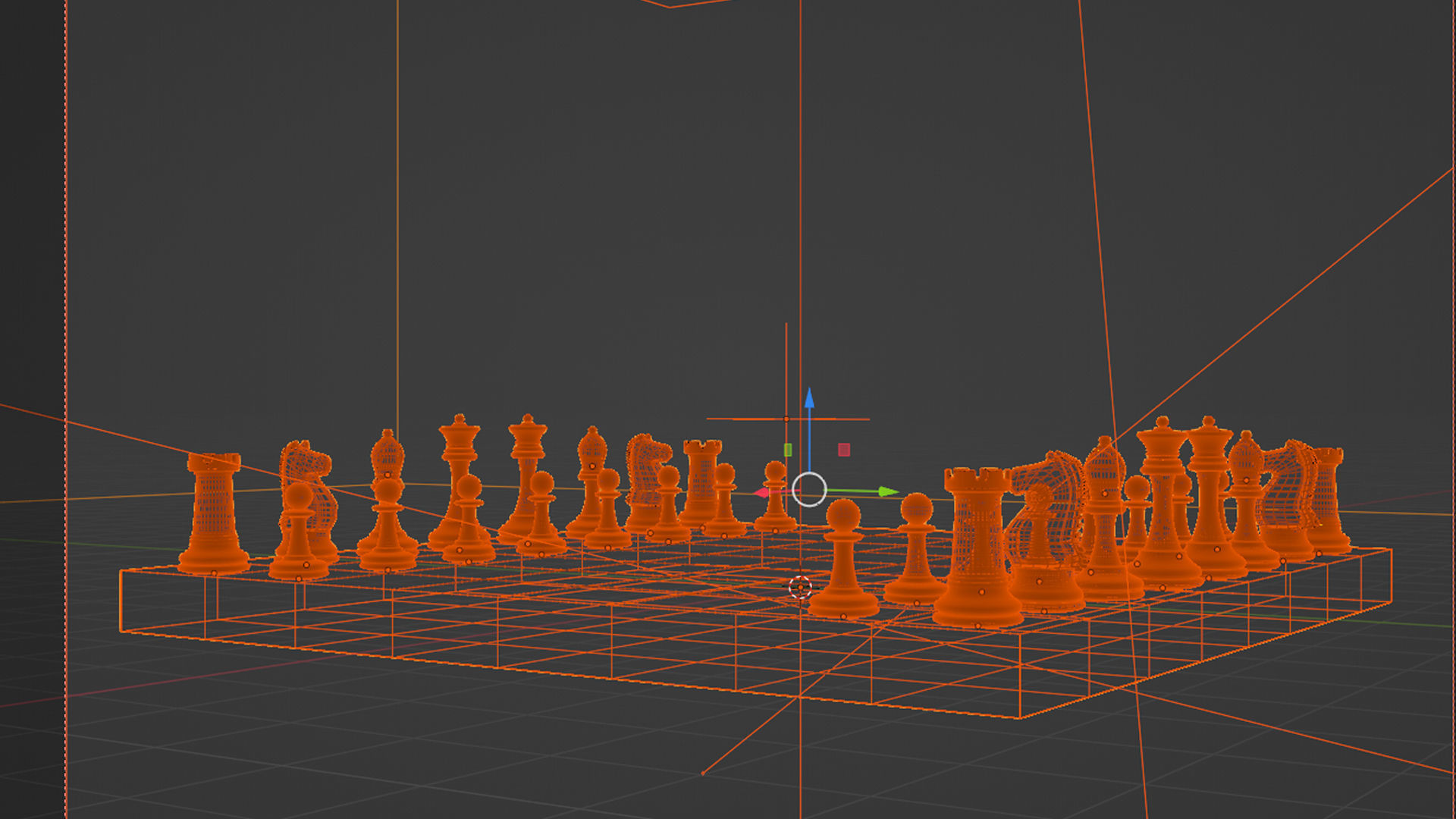 Chess Pieces 3D Model 3D model_8