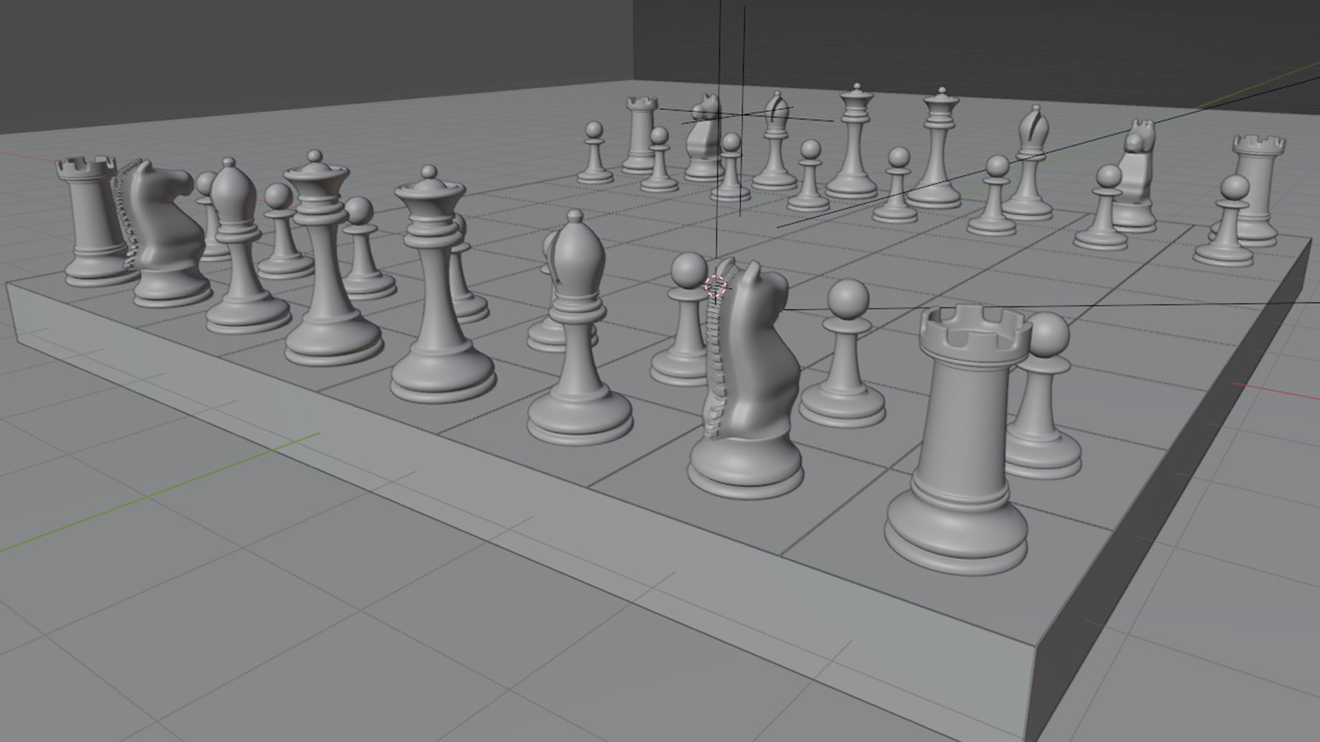 Chess Pieces 3D Model 3D model_16
