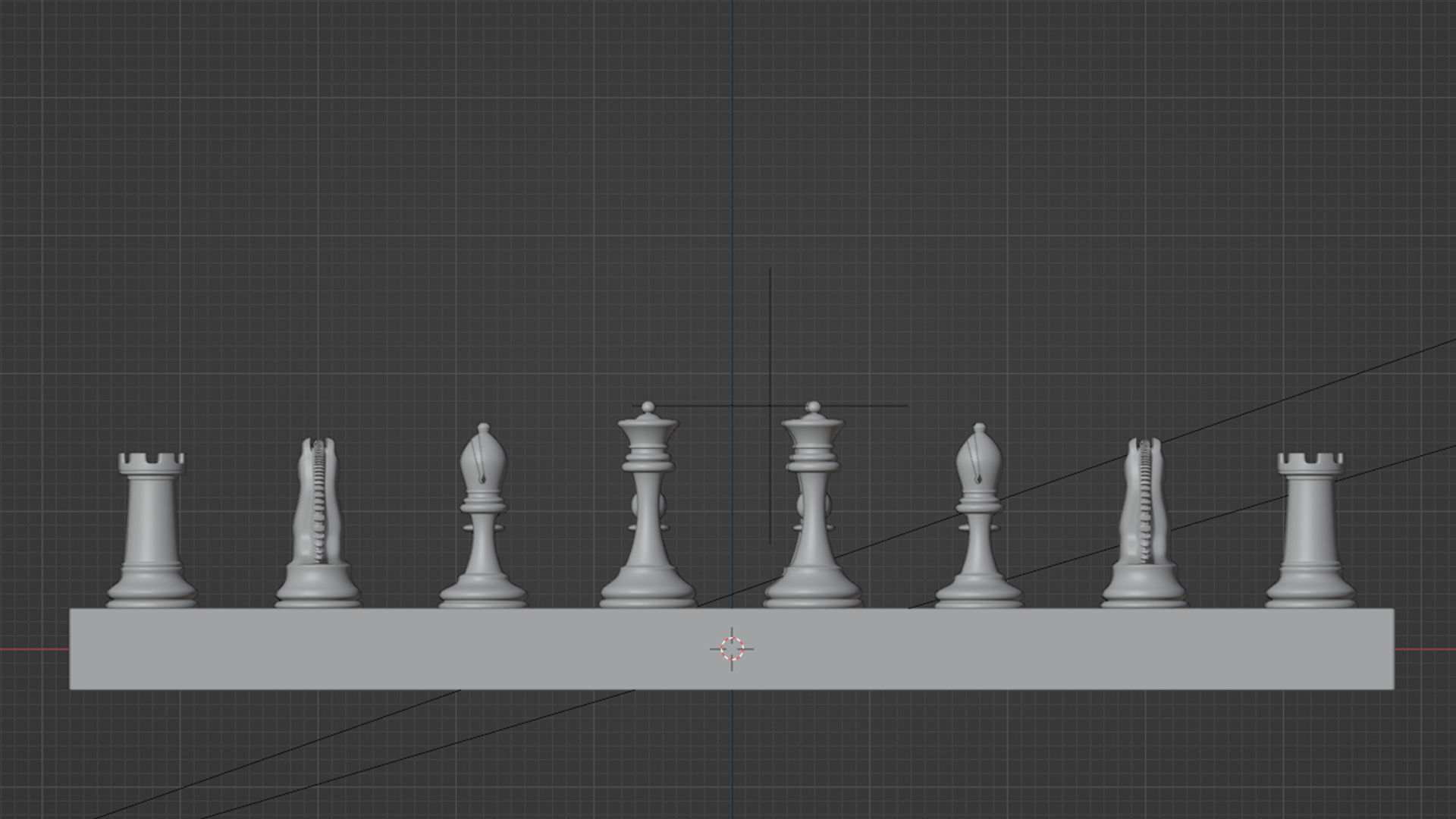 Chess Pieces 3D Model 3D model_20
