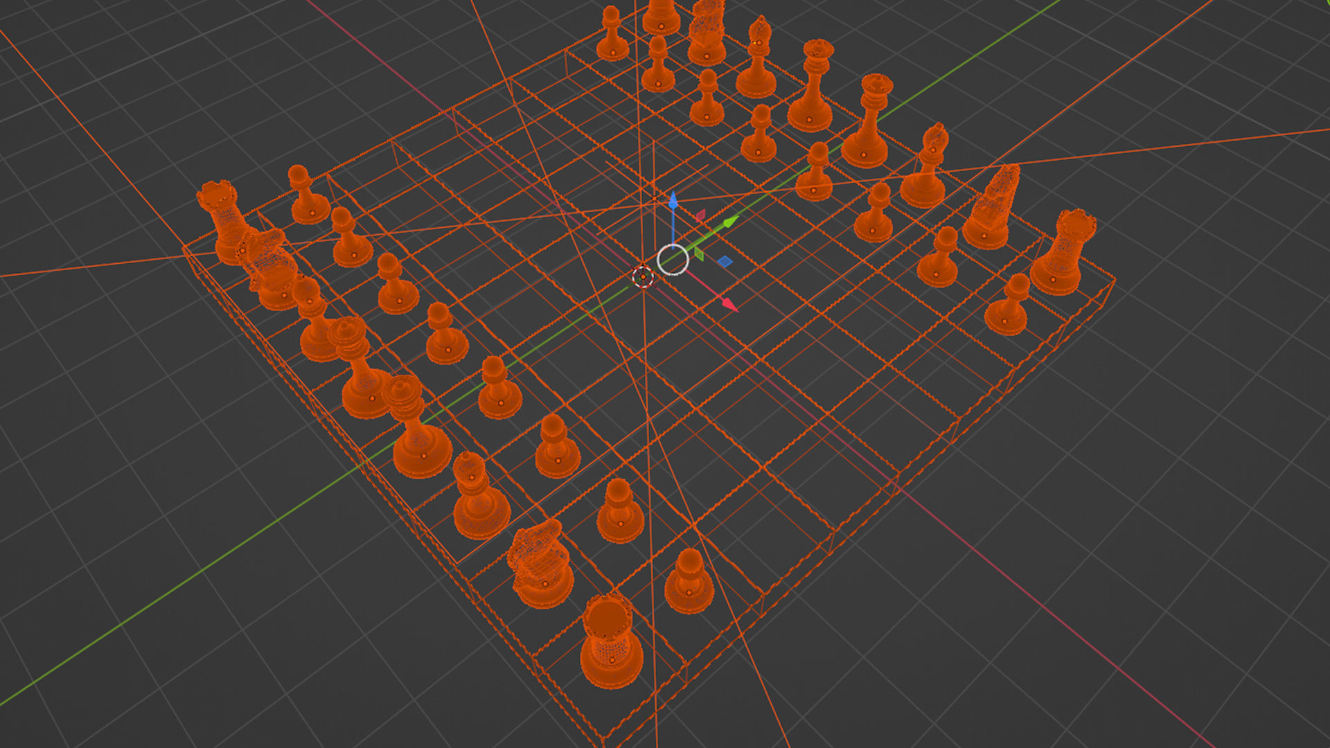 Chess Pieces 3D Model 3D model_15