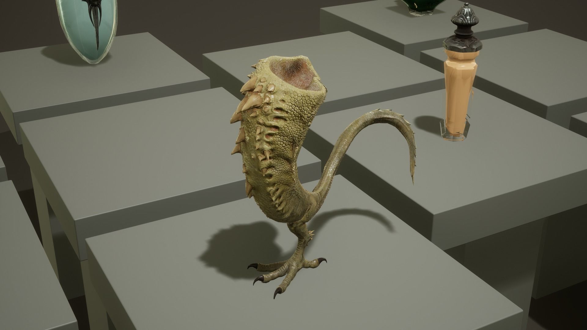 10 Flasks Low-poly 3D model_9