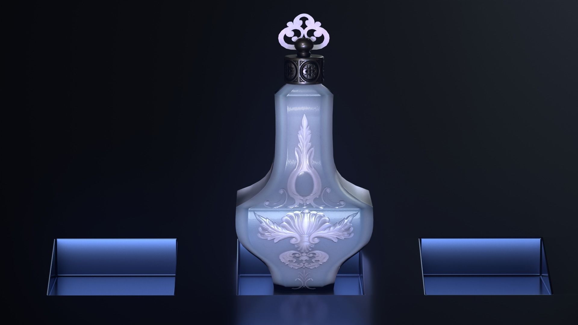 10 Flasks Low-poly 3D model_3