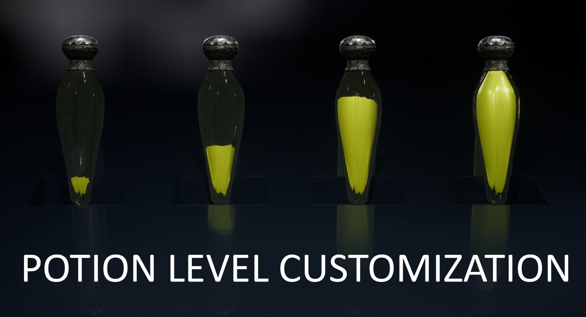 10 Flasks Low-poly 3D model_17