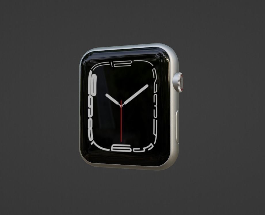 Apple smartwatch series 8  3D model_8