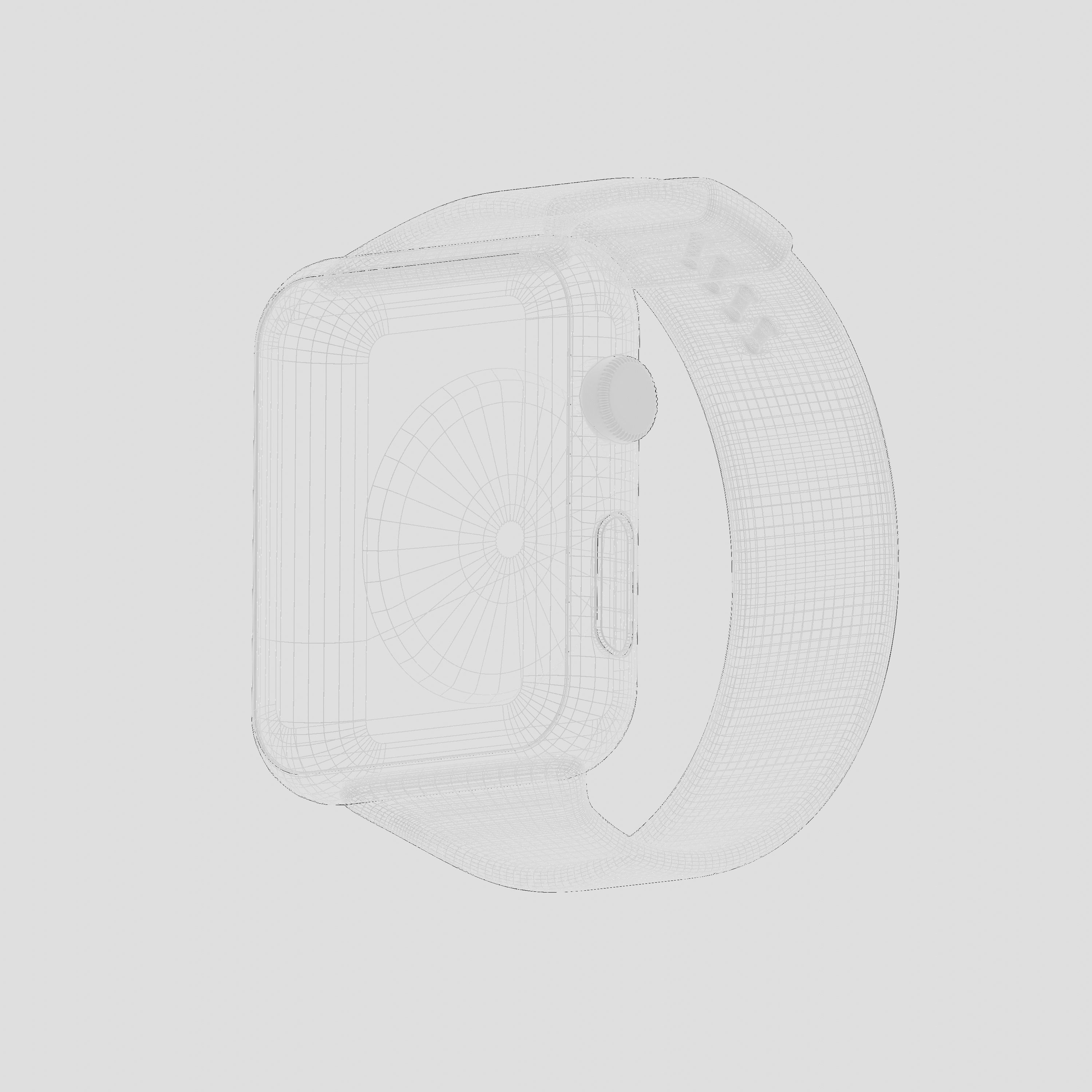 Apple smartwatch series 8  3D model_7