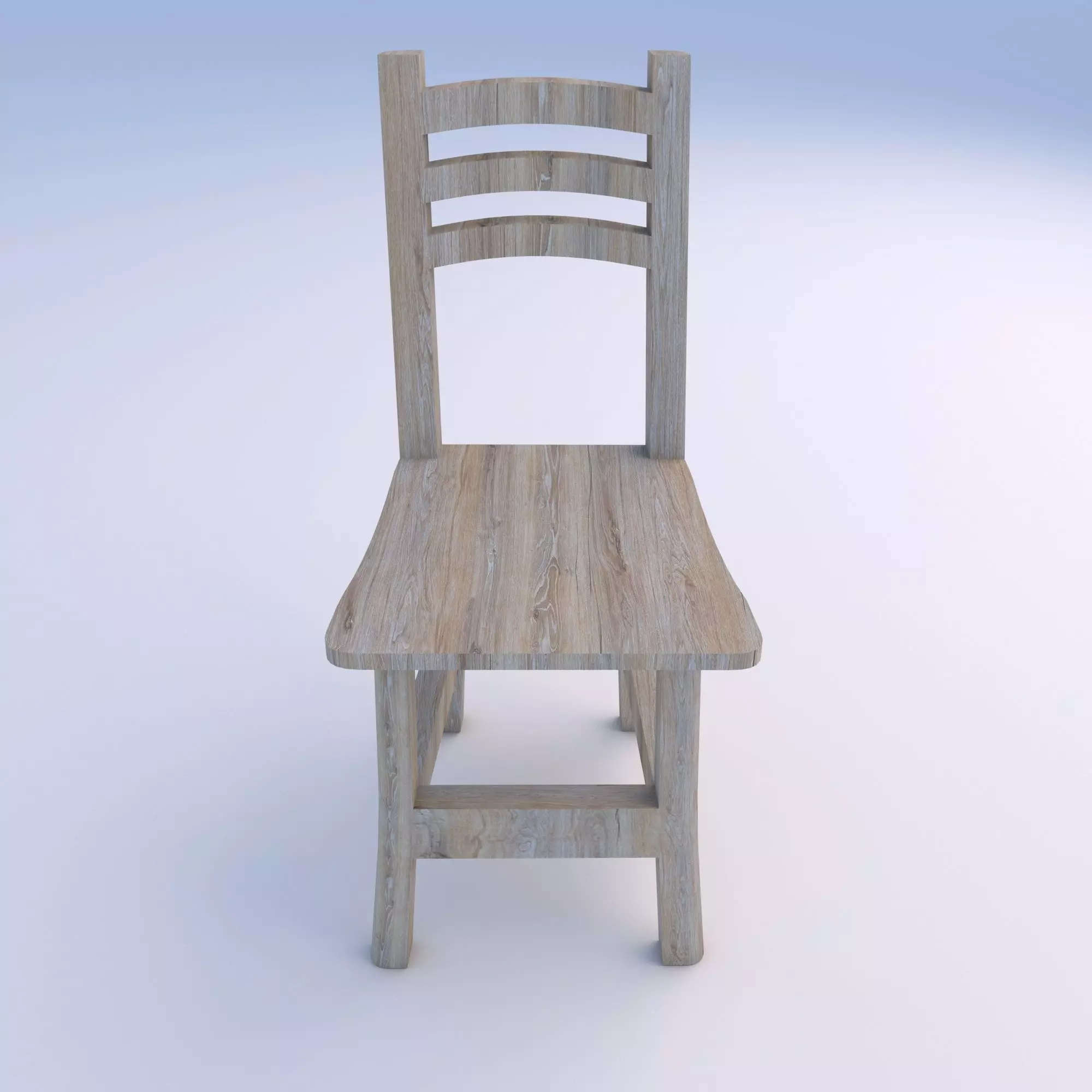old chair 3D model_0
