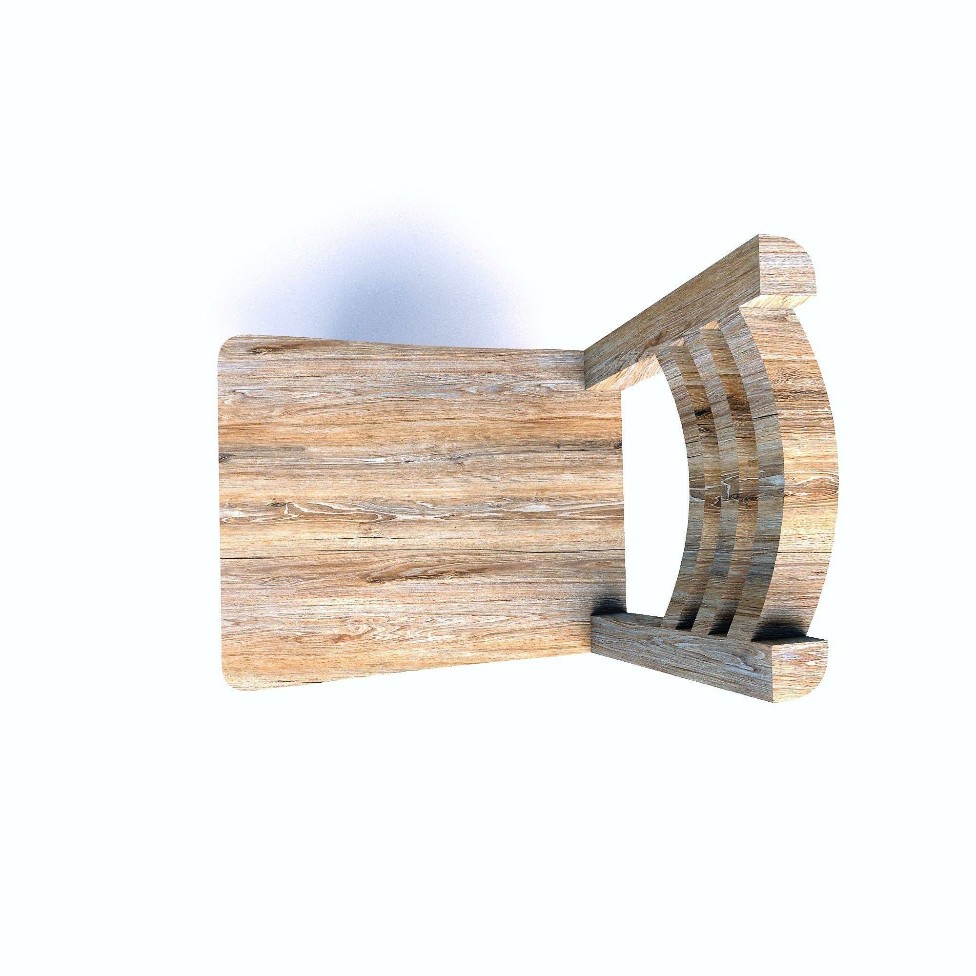 old chair 3D model_6