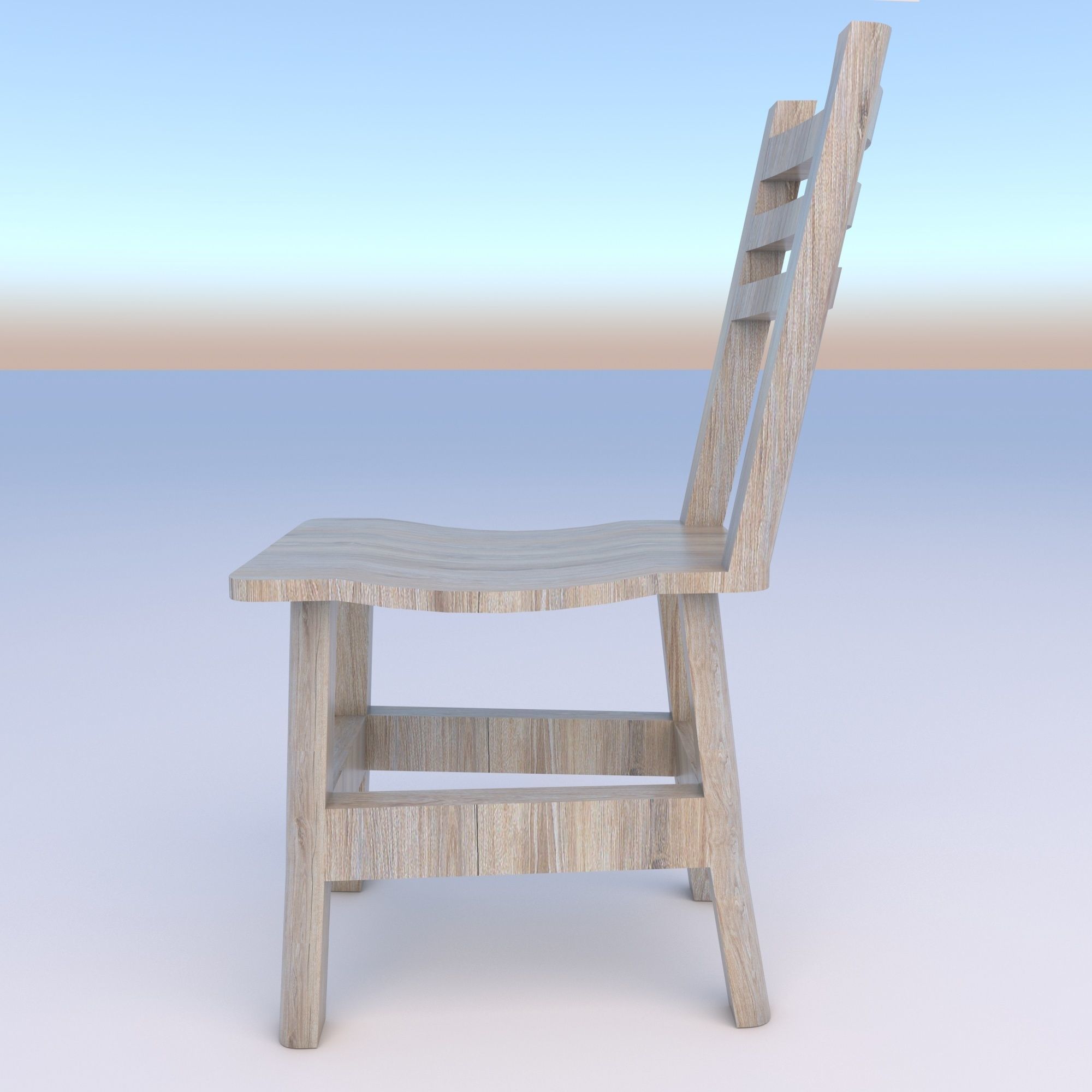 old chair 3D model_8