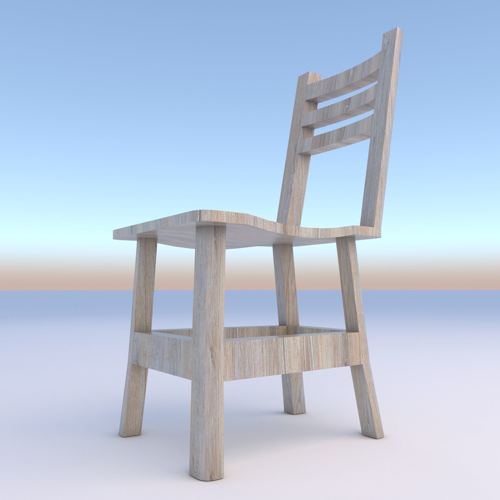 old chair 3D model_10