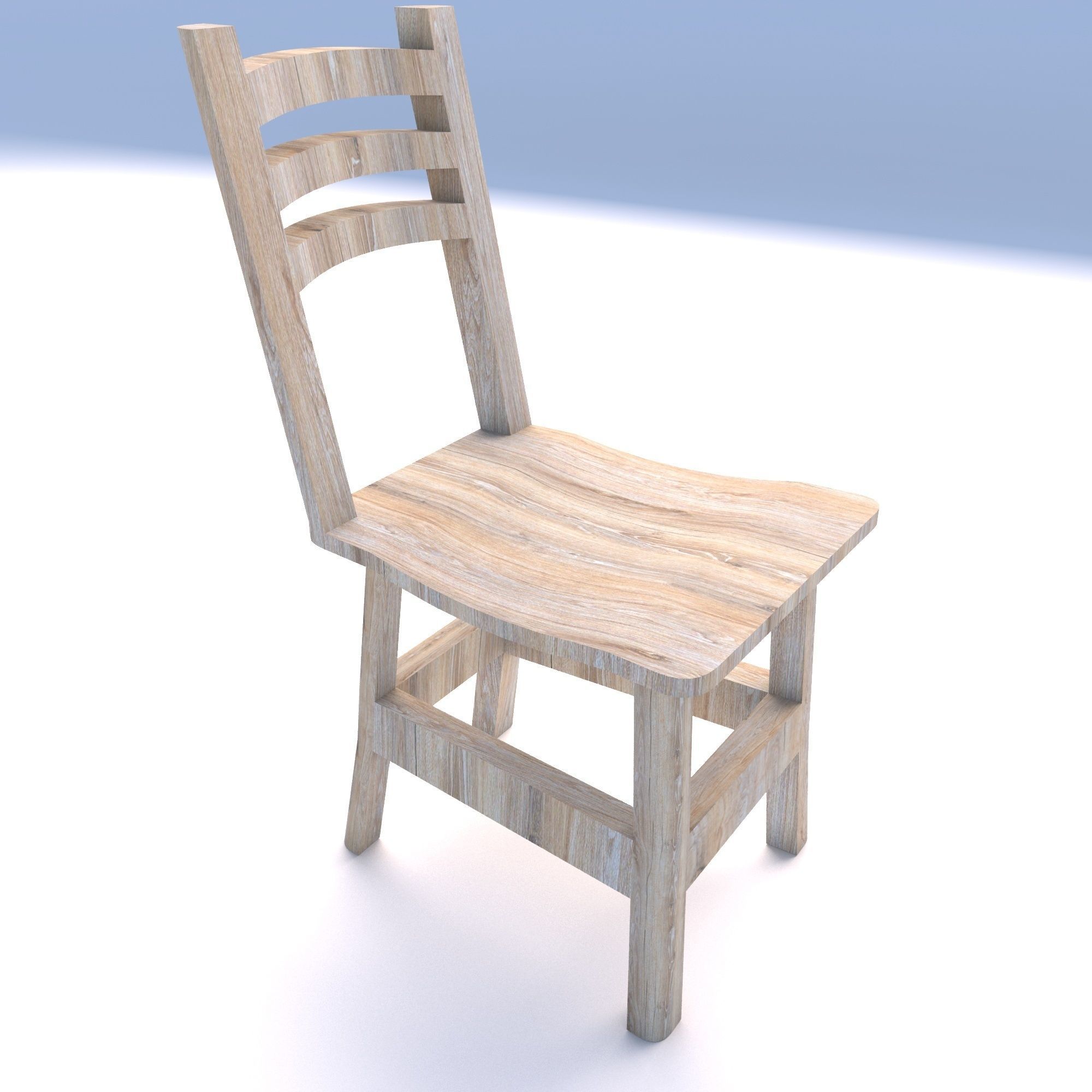 old chair 3D model_1