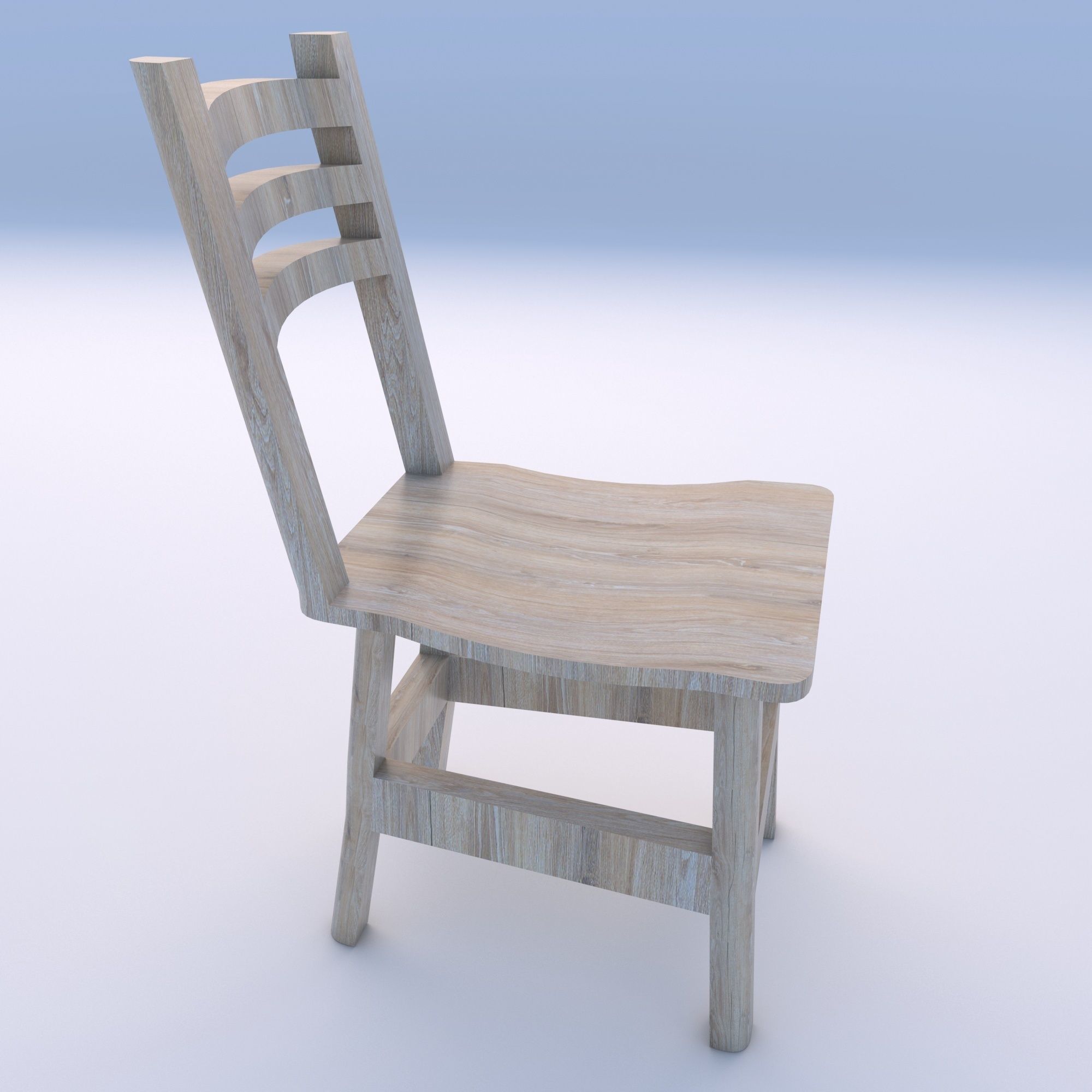 old chair 3D model_9