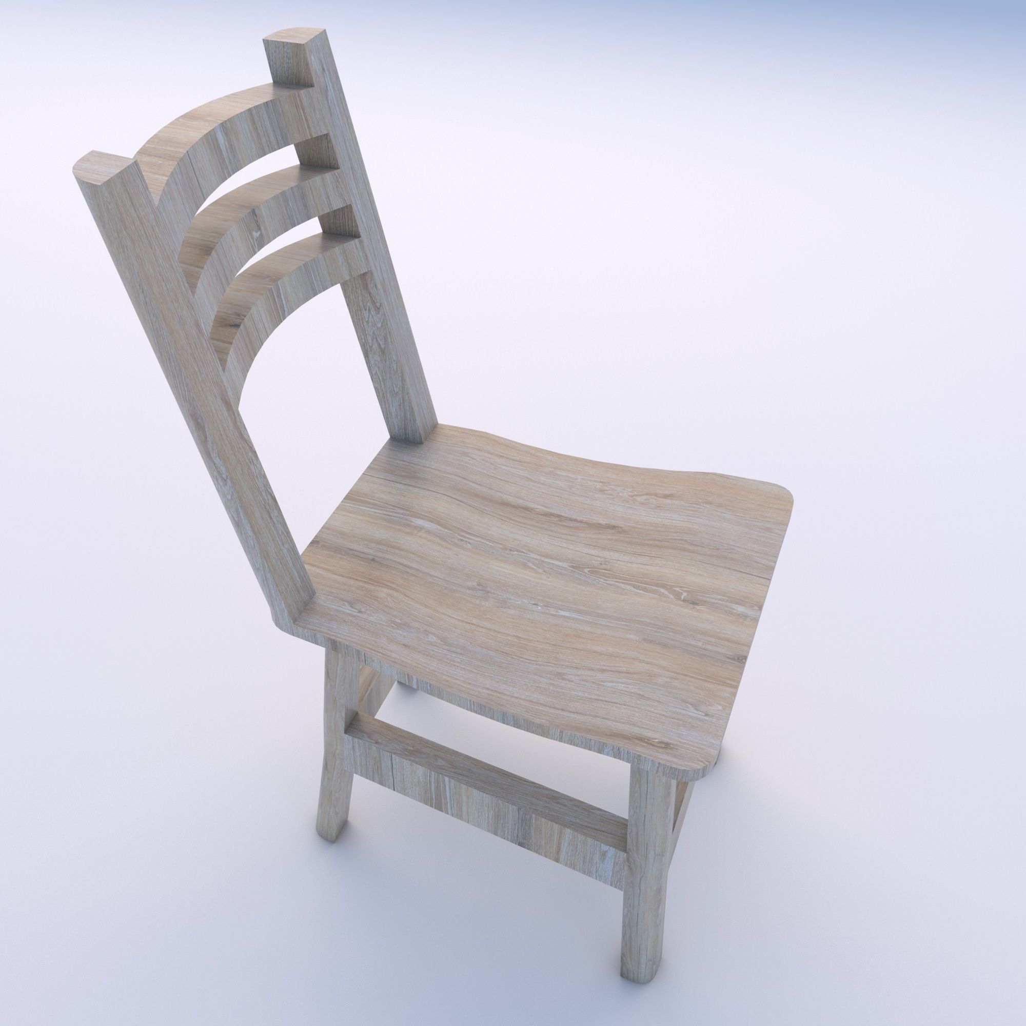 old chair 3D model_7