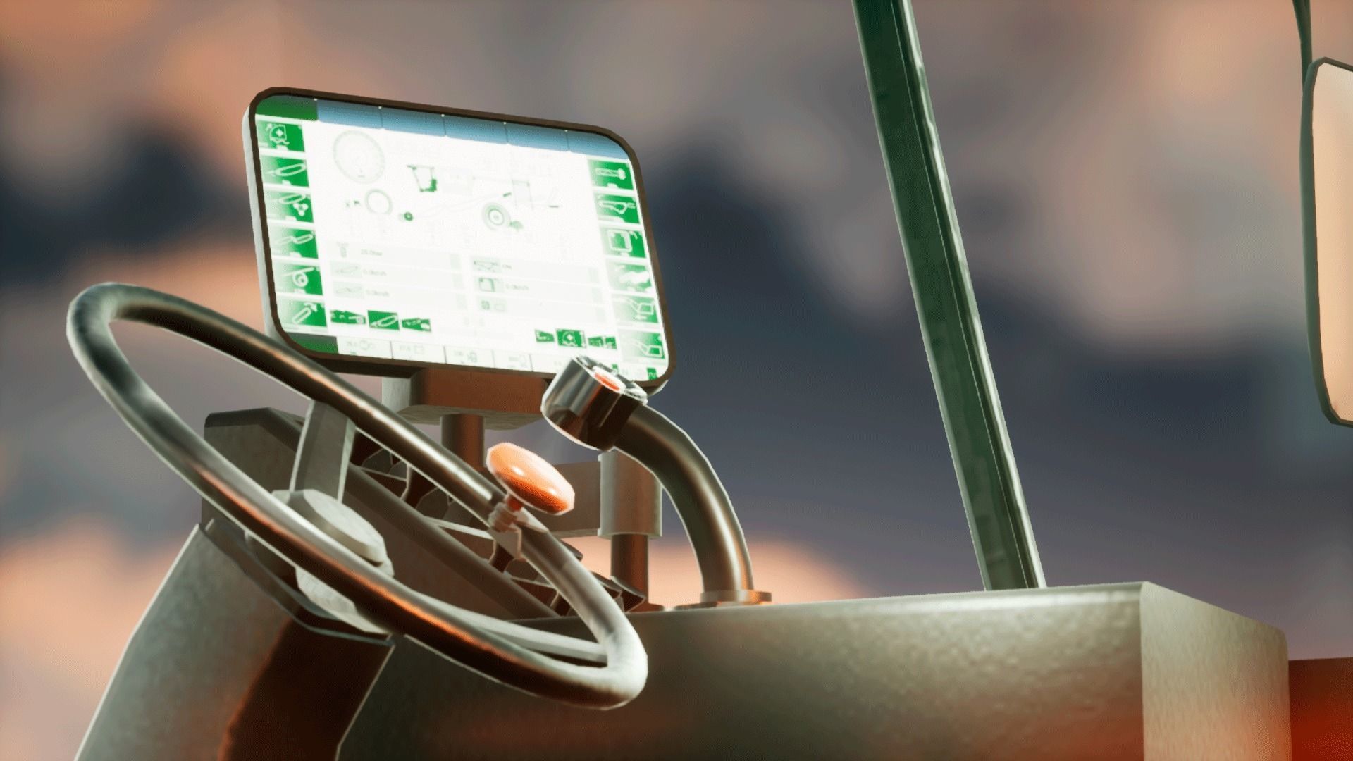 Harvester combine - farm vehicle 3D model_11