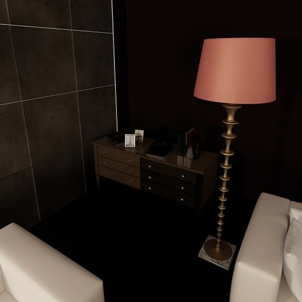 Modern Floor Lamp 08 Lunette 3D model_6