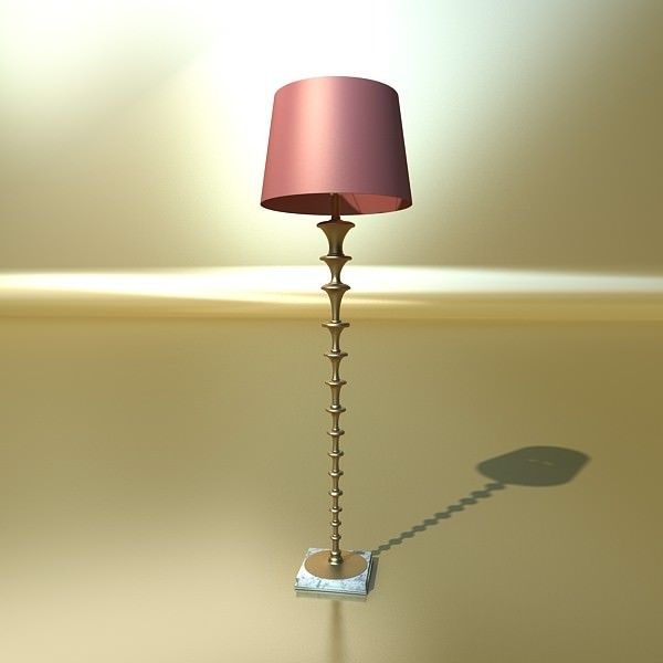 Modern Floor Lamp 08 Lunette 3D model_2