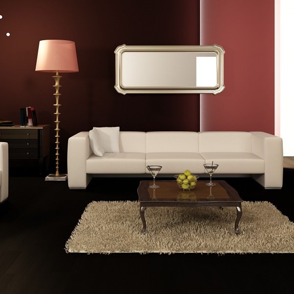Modern Floor Lamp 08 Lunette 3D model_5
